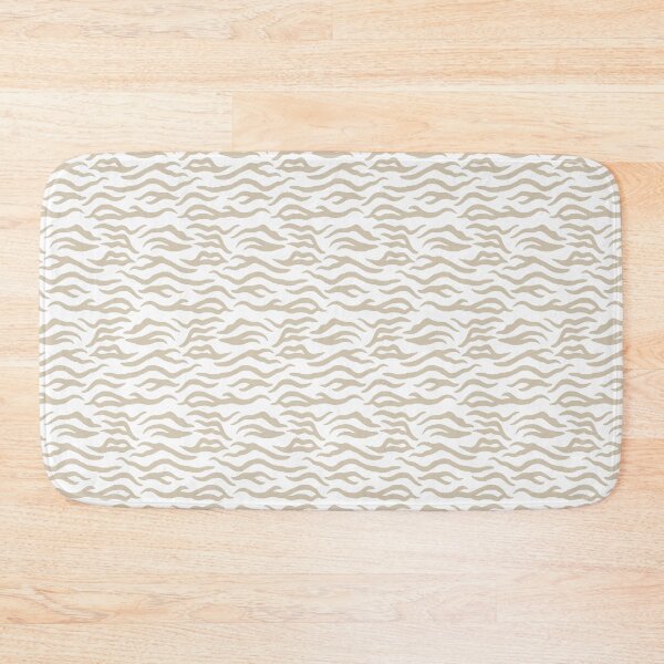 Item preview, White and Sand tiger print designed and sold by pattern-archive.