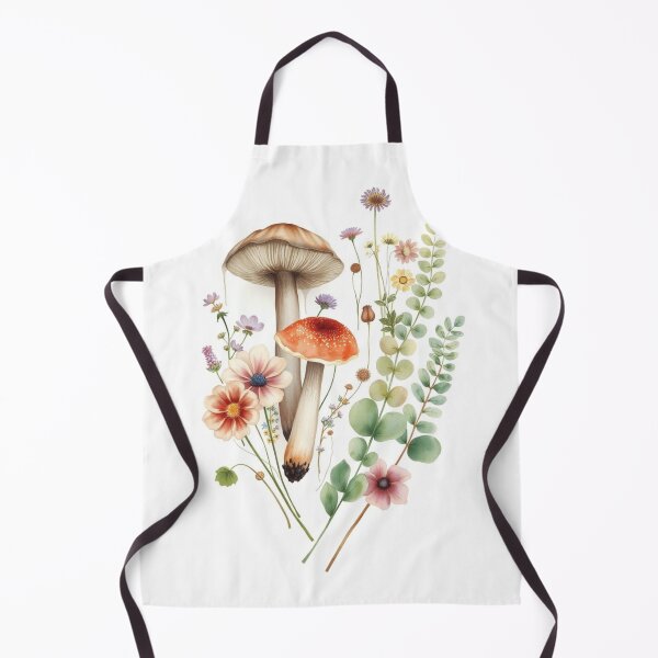Item preview, Watercolor Mushroom and Wildflower Botanical Art designed and sold by Vida e Arte.