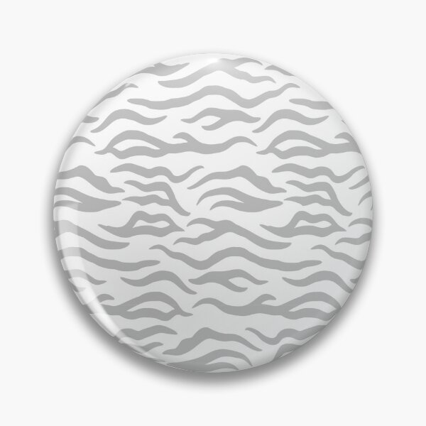 Item preview, White and Silver tiger print designed and sold by pattern-archive.