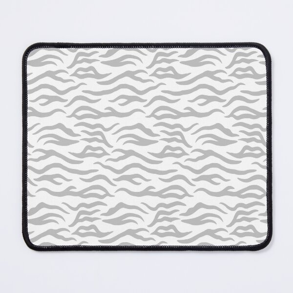 Item preview, White and Silver tiger print designed and sold by pattern-archive.