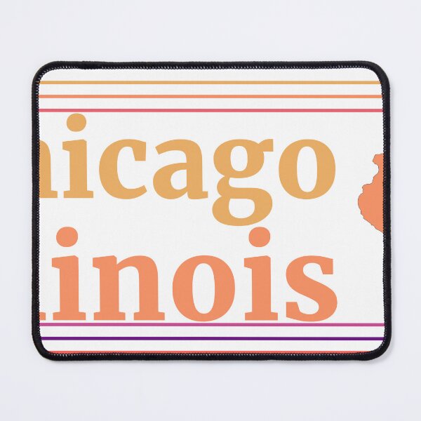 Item preview, Chicago Illinois City Marked On State Map designed and sold by TheIconSmith.