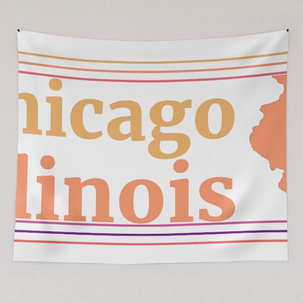 Item preview, Chicago Illinois City Marked On State Map designed and sold by TheIconSmith.