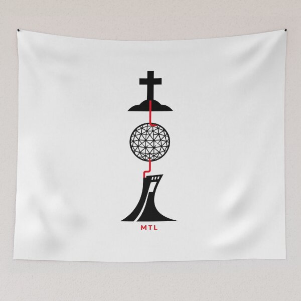 Item preview, MTL Minimalist Line Art Landmark Badge Graphic designed and sold by Fenay Designs.