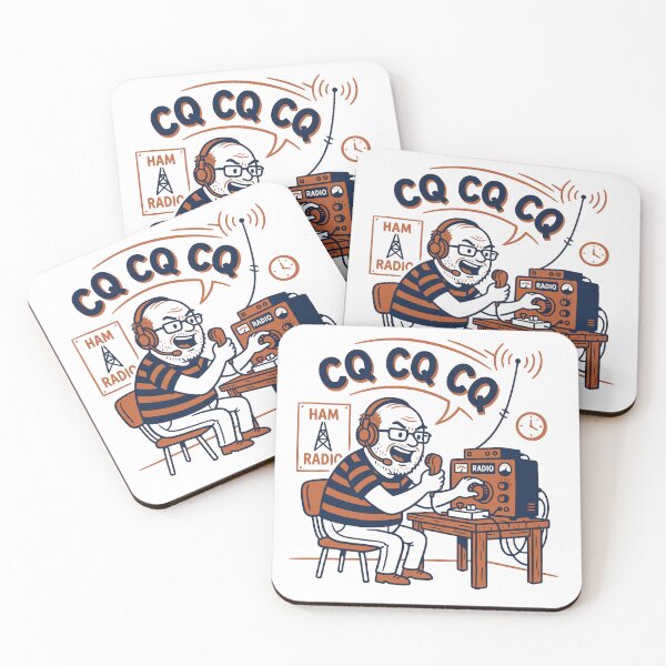 Item preview, CQ CQ CQ - Funny Ham Radio Operator Cartoon Illustration designed and sold by Sekla-Studio.