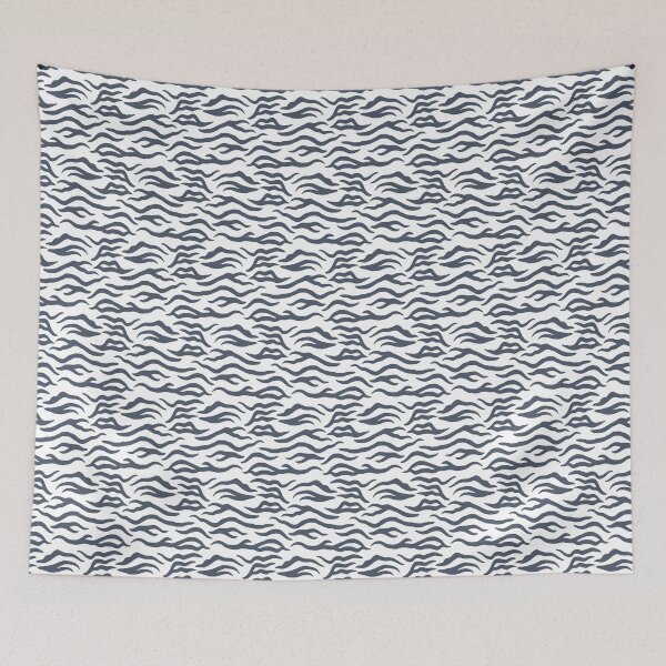 Item preview, White and Slate tiger print designed and sold by pattern-archive.