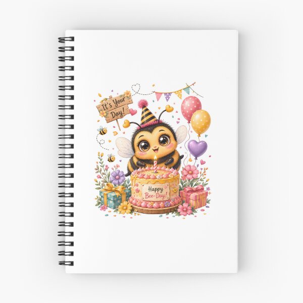 Item preview, Happy Bee-Day Cute Bumble Bee Birthday Cake Kawaii Party Gift Design designed and sold by Celebrate & Sparkle.