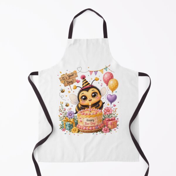 Item preview, Happy Bee-Day Cute Bumble Bee Birthday Cake Kawaii Party Gift Design designed and sold by Celebrate & Sparkle.