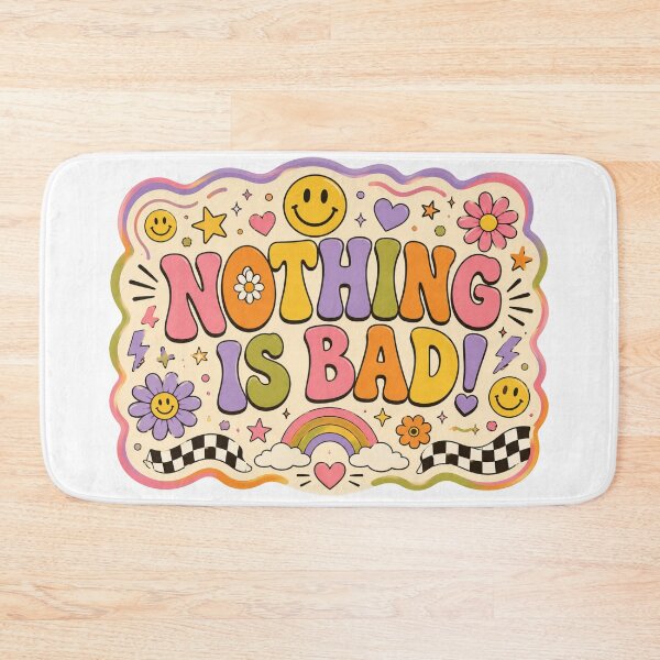 Item preview, Nothing Is Bad Retro Positive Vibes designed and sold by ByTiti.
