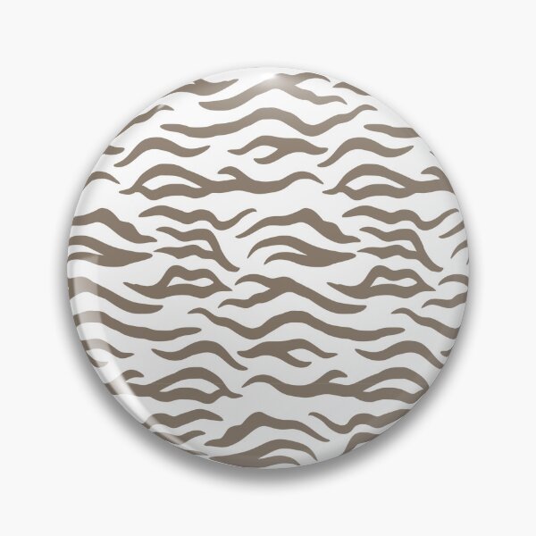 Item preview, White and Taupe tiger print designed and sold by pattern-archive.