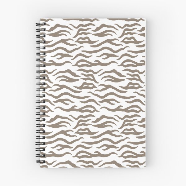 Item preview, White and Taupe tiger print designed and sold by pattern-archive.