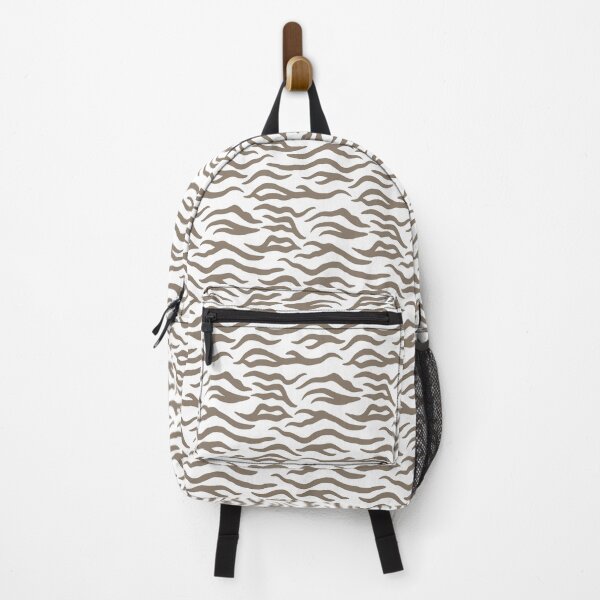 Item preview, White and Taupe tiger print designed and sold by pattern-archive.