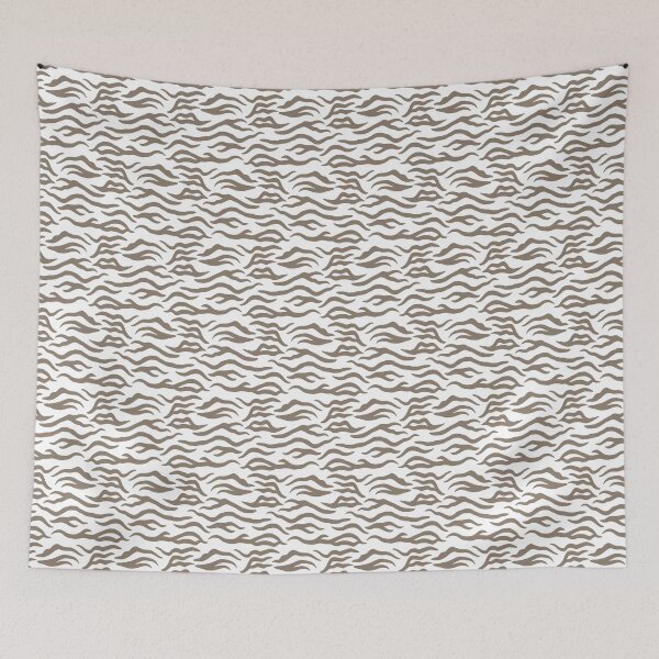 Item preview, White and Taupe tiger print designed and sold by pattern-archive.