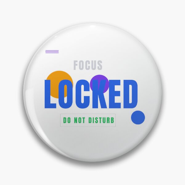 Item preview, Focus Locked – Minimalist Tech Typography Design designed and sold by HeartAndArtShop.