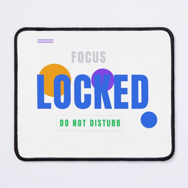 Item preview, Focus Locked – Minimalist Tech Typography Design designed and sold by HeartAndArtShop.