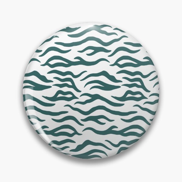 Item preview, White and Teal tiger print designed and sold by pattern-archive.
