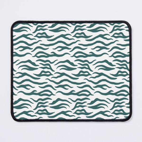 Item preview, White and Teal tiger print designed and sold by pattern-archive.