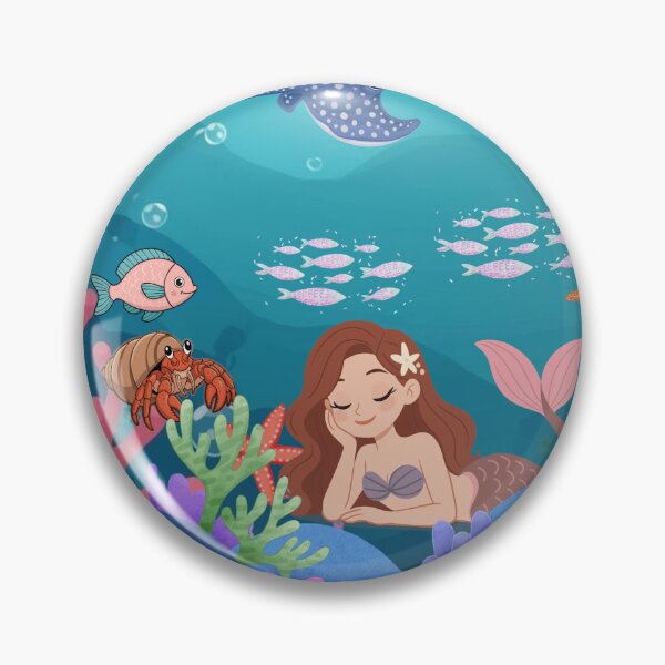 Item preview, Don't Worry Children mermaid Sticker designed and sold by anchorstorytime.