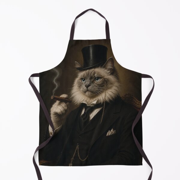 Item preview, Rag Doll Cat with Top Hat and Suit, Smoking Cigar designed and sold by StickieBuddies.