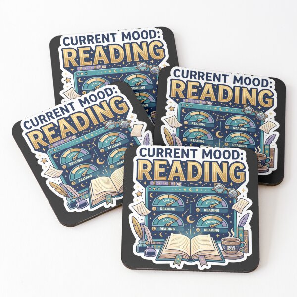 Item preview, Current Mood Reading Funny Book Lover Design designed and sold by Pixel Analytics.