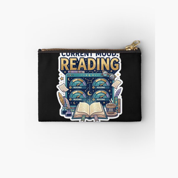 Item preview, Current Mood Reading Funny Book Lover Design designed and sold by Pixel Analytics.