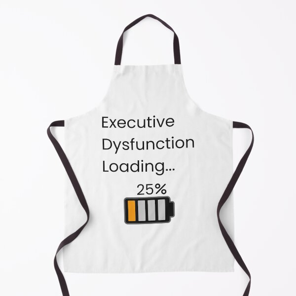 Item preview, Executive Dysfunction Loading 25% — Funny ADHD Battery T-Shirt designed and sold by lenalenspod.