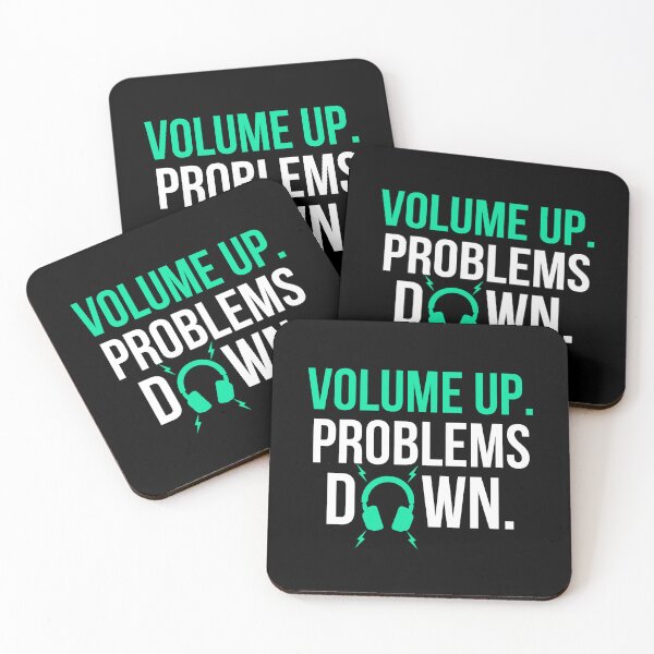 Item preview, Volume Up Problems Down Funny Music Lover T-Shirt Headphones Gift Music Humor Tee designed and sold by TongTang.