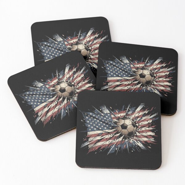 Item preview, USA Soccer Ball Explosive American Flag Art designed and sold by TeNovaStudio ⭐⭐⭐⭐⭐.