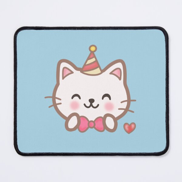 Item preview, Whimsical Birthday Party Cat Character with Pink Bow Tie and Hat⁠ designed and sold by Teenidesign .