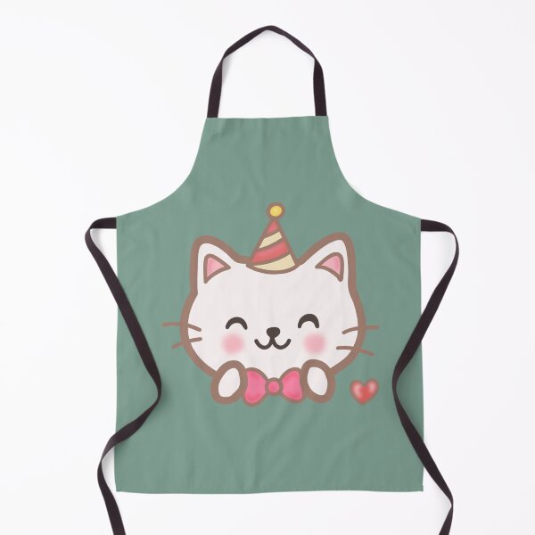 Item preview, Whimsical Birthday Party Cat Character with Pink Bow Tie and Hat designed and sold by Teenidesign .