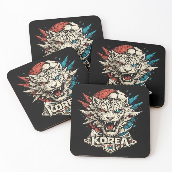 Item preview, Korea Soccer Tiger | Korean Football Fan Art | Fierce Tiger Mascot Sports Design designed and sold by JonelCrafts.