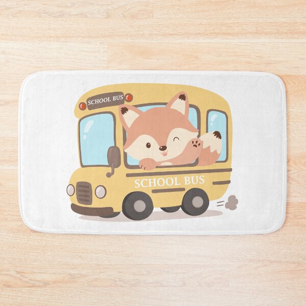 Item preview, Cute Fox Riding School Bus designed and sold by HappySunday001.