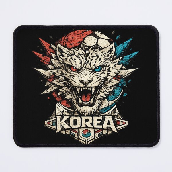 Item preview, Korea Soccer Tiger | Korean Football Fan Art | Fierce Tiger Mascot Sports Design designed and sold by JonelCrafts.