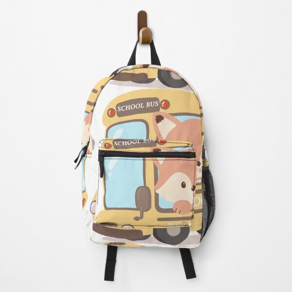 Item preview, Cute Fox Riding School Bus designed and sold by HappySunday001.
