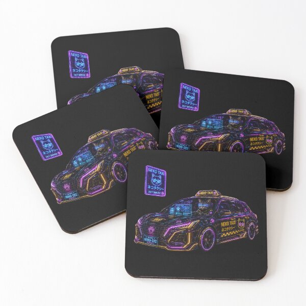 Item preview, Royal Neon Neko Taxi designed and sold by Neon Riot Studio.