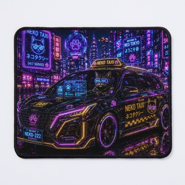 Item preview, Royal Neon Neko Taxi designed and sold by Neon Riot Studio.