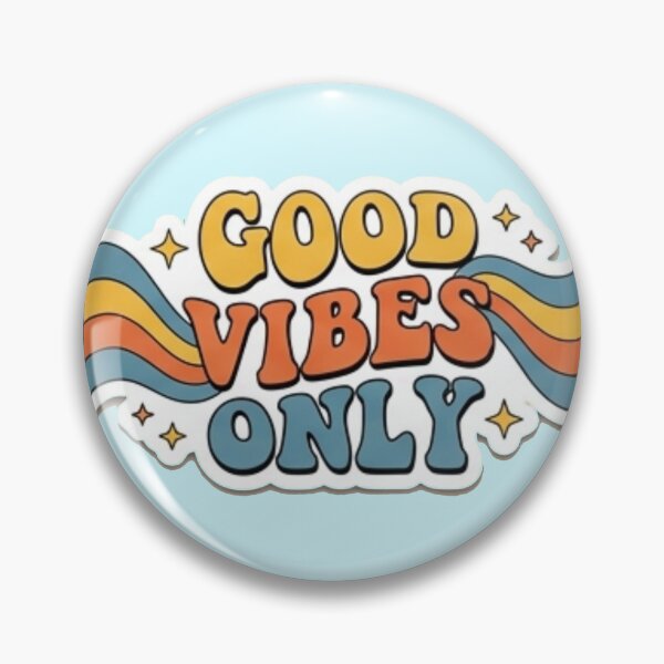 Item preview, Good Vibes Only Retro 70s Bubble Letter Positive Quote  designed and sold by Rehnair.