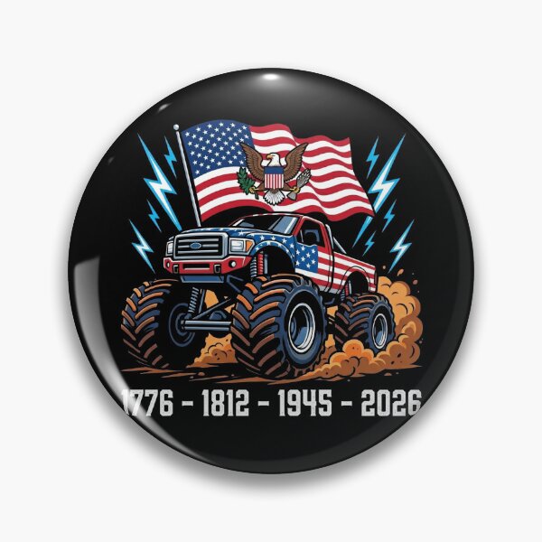 Item preview, America 250 Semiquincentennial Patriotic Monster Truck designed and sold by TeNovaStudio.