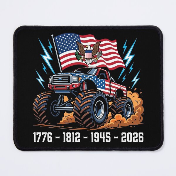 Item preview, America 250 Semiquincentennial Patriotic Monster Truck designed and sold by TeNovaStudio.
