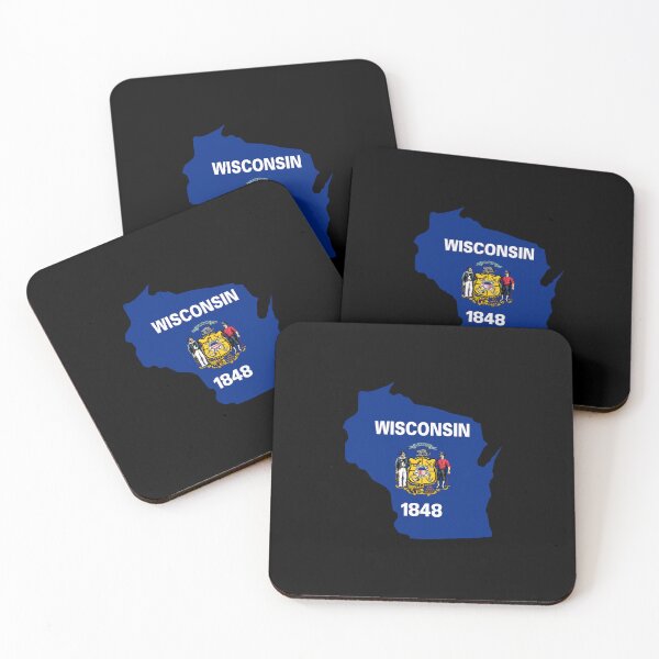 Item preview, Wisconsin State Shape Flag WI designed and sold by shitpostee.