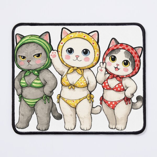 Item preview, Hawaiian Beach Cats Trio designed and sold by PickoBlueStudio.