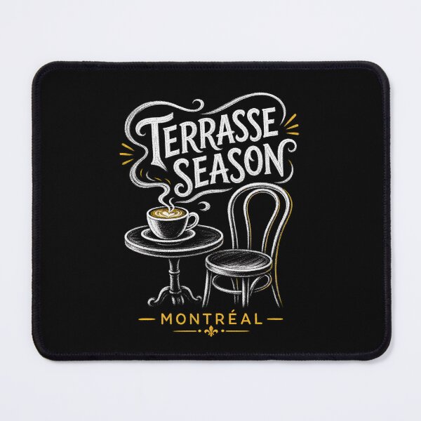 Item preview, Terrasse Season Montreal Cafe Coffee Chalkboard Art designed and sold by Fenay Designs.