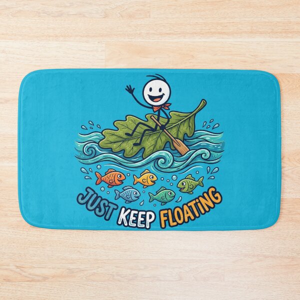 Item preview, Just Keep Floating – Summer Fishing Stickman Adventure designed and sold by Chroma Dreams .