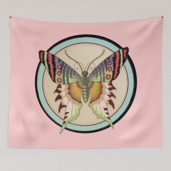 Item preview, Vintage Botanical Butterfly Illustration | Detailed Nature Art designed and sold by Rawafi Art Studio.