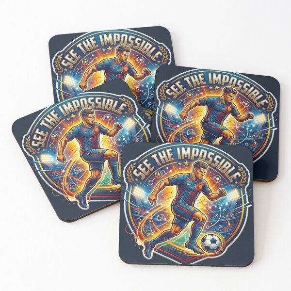 Item preview, See The Impossible World Cup Football Playmaker Soccer Motivation designed and sold by MT-Hub | Cute Aesthetic Art, Stickers & Phone Cases.