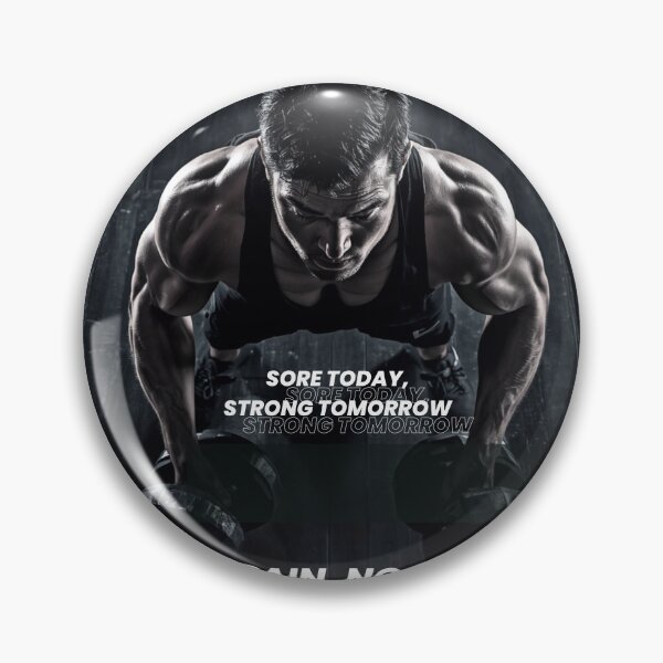 Item preview, Sore Today Strong Tomorrow Gym T-Shirt | Bodybuilding Motivational Fitness Tee designed and sold by RadiantReza.