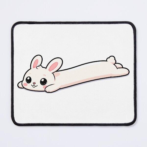 Item preview, Cute Stretching Bunny Kawaii Cartoon Rabbit designed and sold by Krincydigitalart.