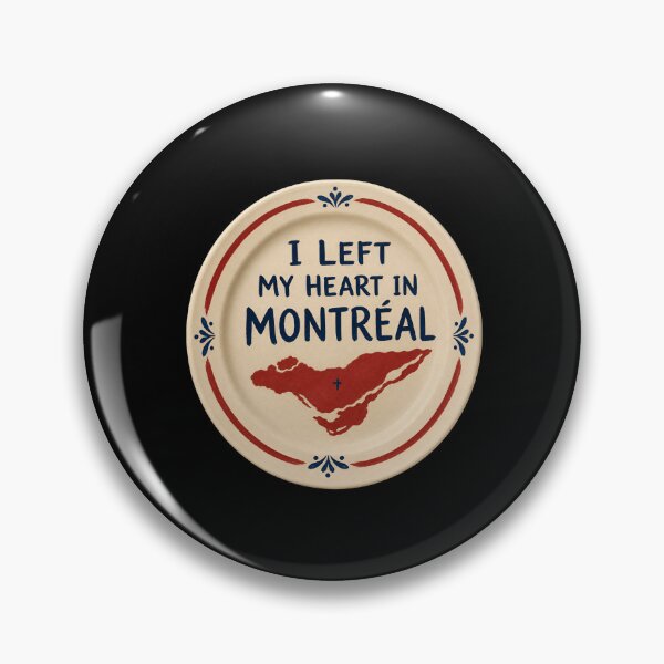 Item preview, I Left My Heart In Montreal Island Map Souvenir Art designed and sold by Fenay Designs.