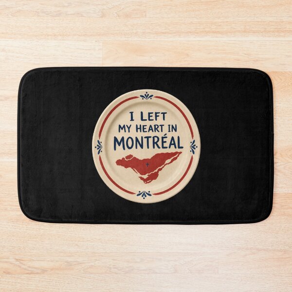 Item preview, I Left My Heart In Montreal Island Map Souvenir Art designed and sold by Fenay Designs.