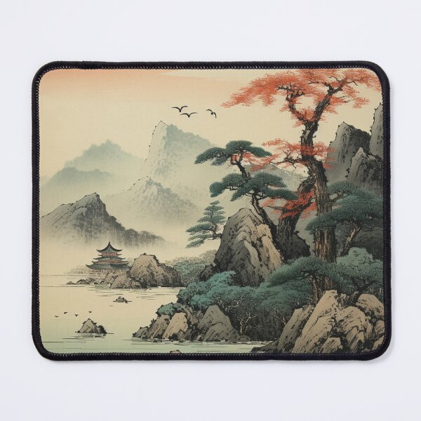 Item preview, Traditional Japanese Illustration - Nature, Sea and Rocks designed and sold by DaisukiTokyo.