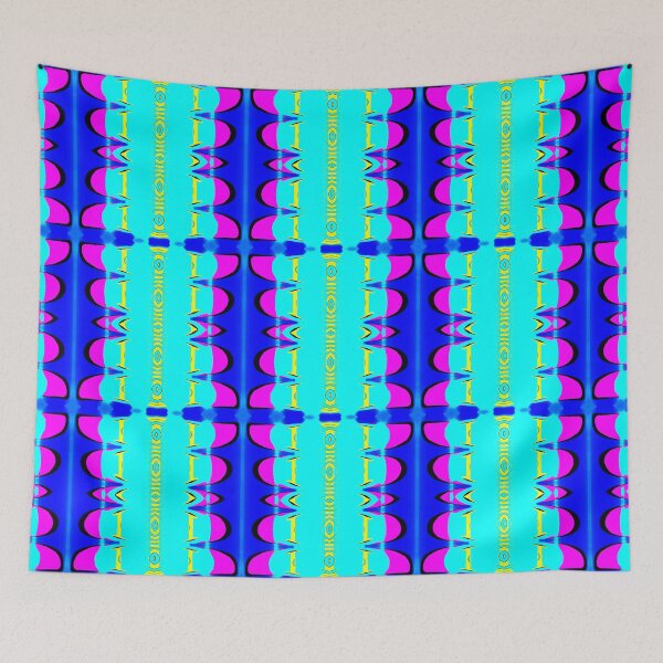 Item preview, Abstract Pattern "The Blue Christmas Tree" designed and sold by Gluecknika.